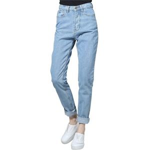 CUNLIN High Waist Jeans Size 27 Women Denim Pants Mom Jeans